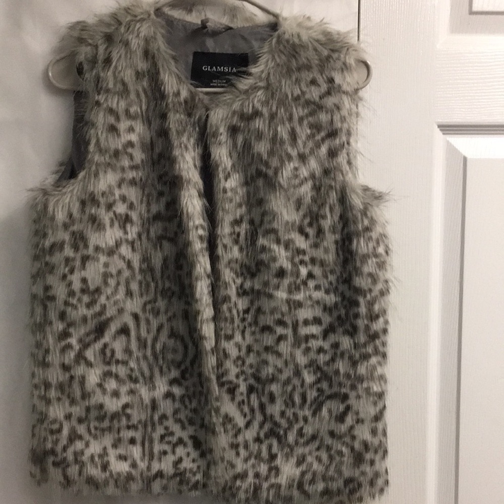 Fur faux vest